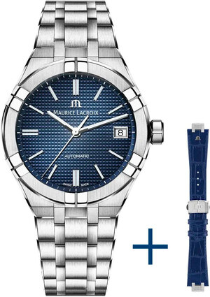 Часы Maurice Lacroix AIKON Automatic 39mm AI6007-SS002-430-2 + ремешок