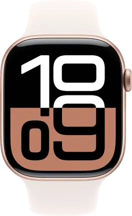 Смарт-годинник Apple Watch Series 10 GPS + Cellular 46mm Rose Gold Aluminium Case with Light Blush Sport Band - M/L (MWY73QH/A)